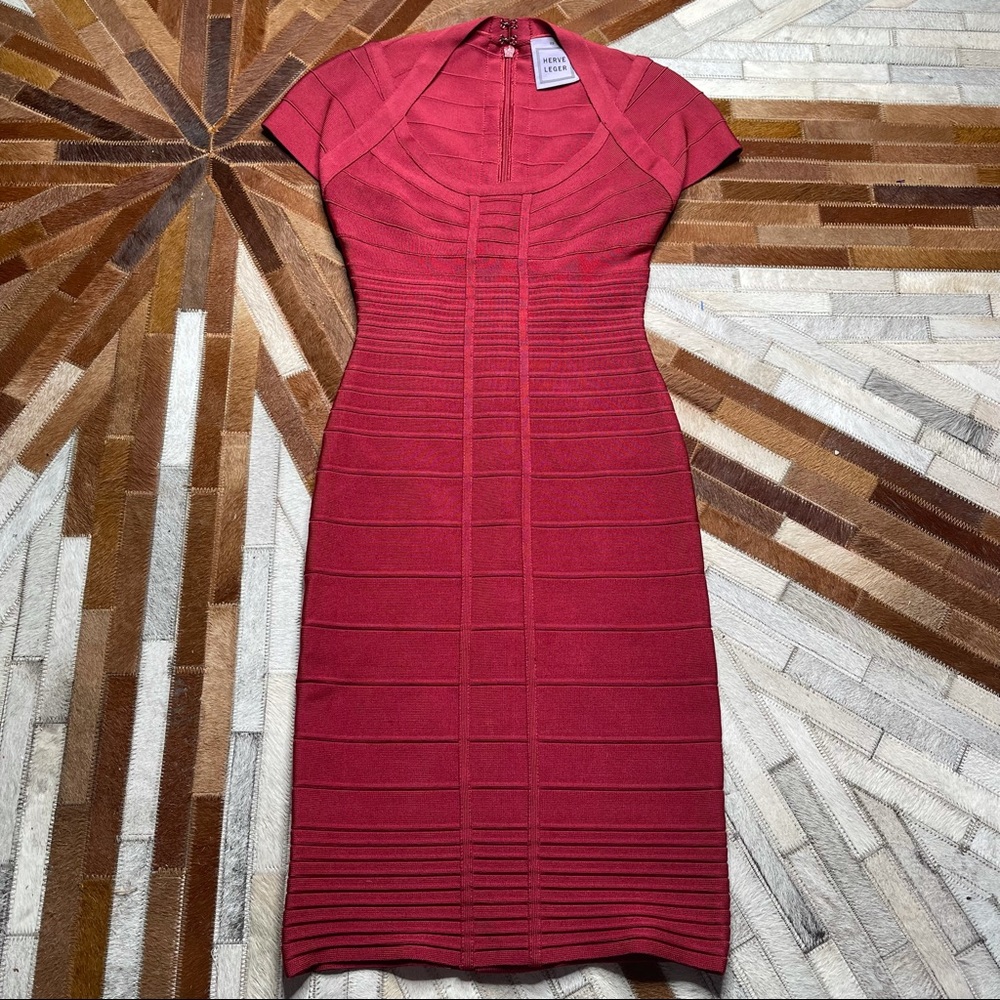 Herve Leger Bailey Bandage Dress - Picture 2 of 5